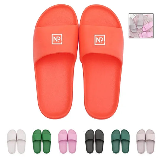 Logo Blank Slide Sandals Slippers Footwear