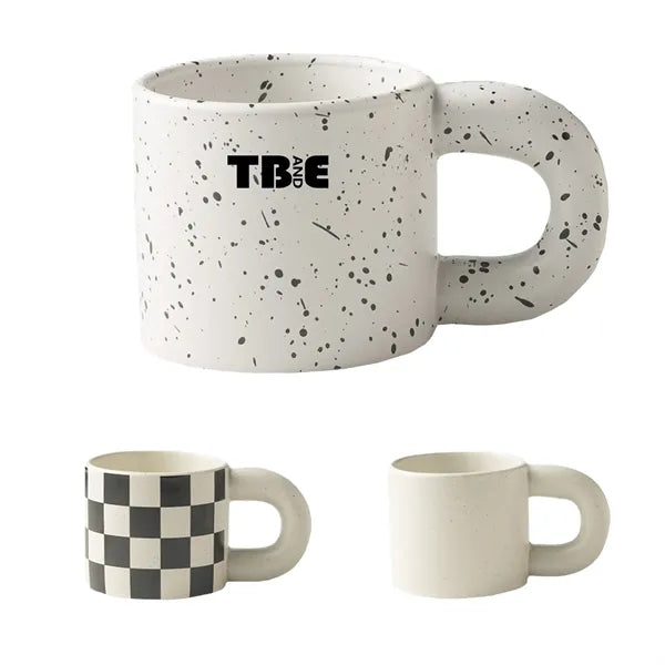 10 Oz Spotted Ceramic Mug