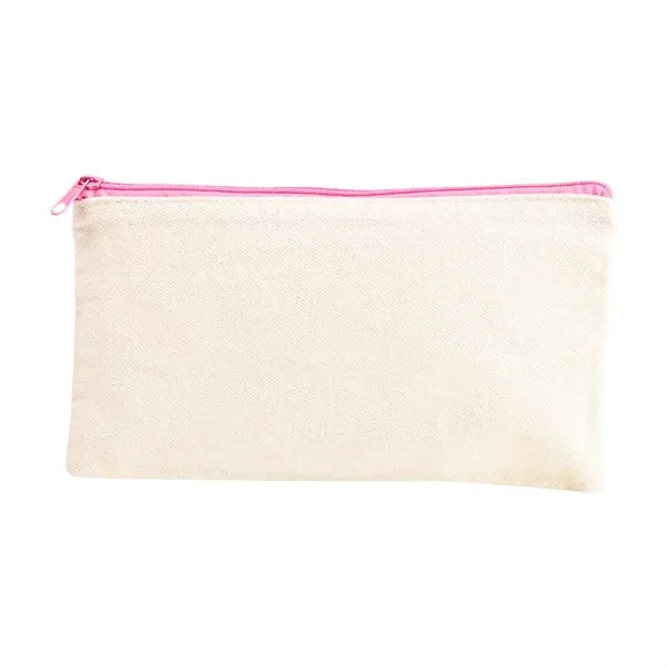 Multi purpose Canvas Bag Zipper Cosmetic Pouch