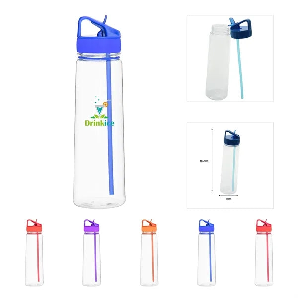 24 Oz Water Bottle With Flip Straw