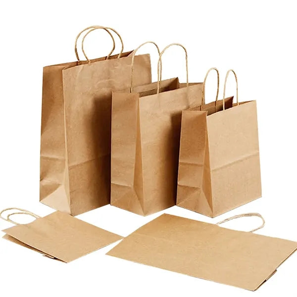 Kraft Paper Take Out Bag