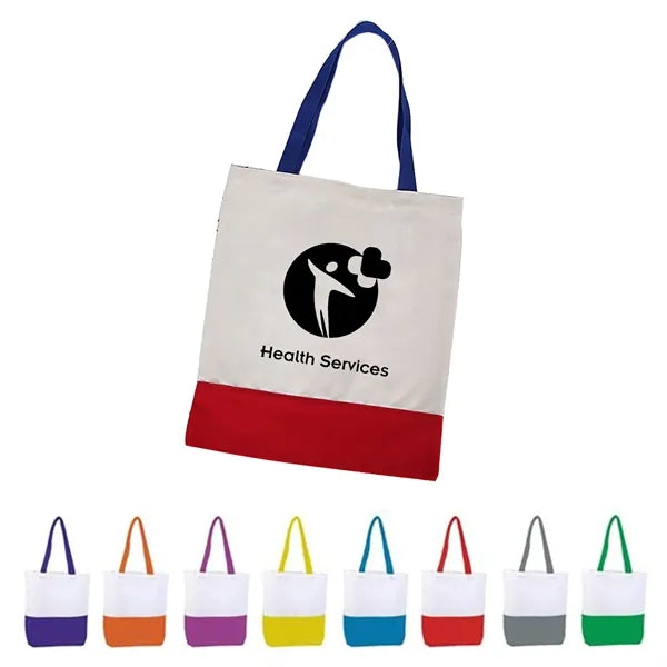 Two Tone Canvas Tote Bag