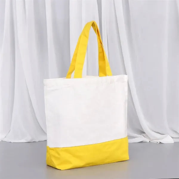 Two Tone Canvas Tote Bag