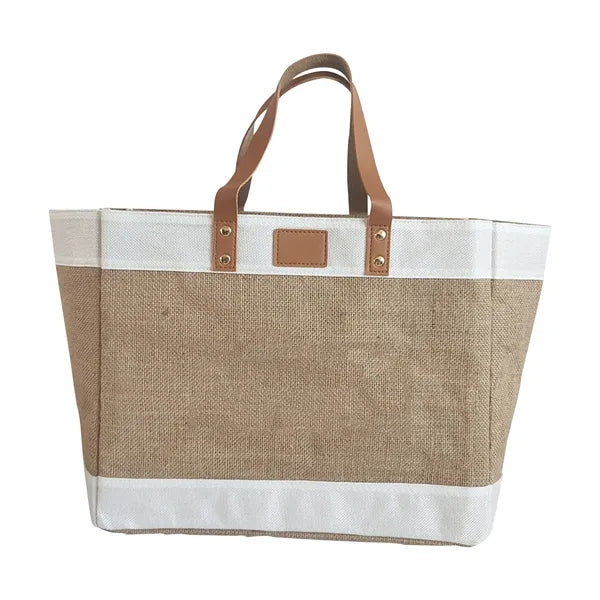 Large Fashion Jute Tote Bag