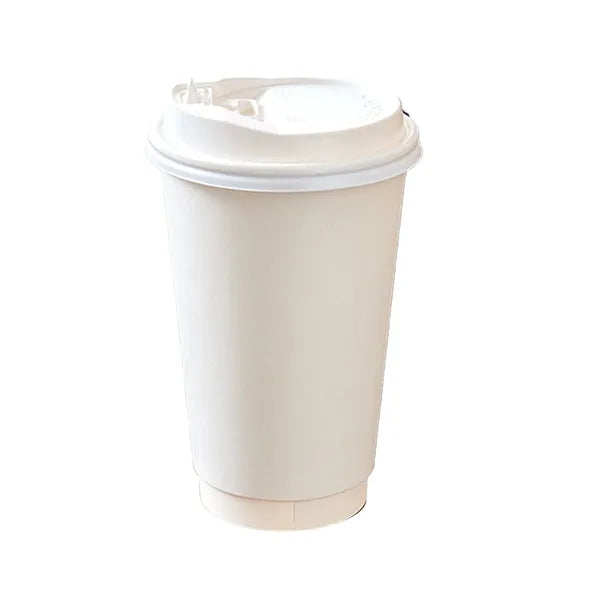 16 Oz Double Wall Coffee Cups with Lids