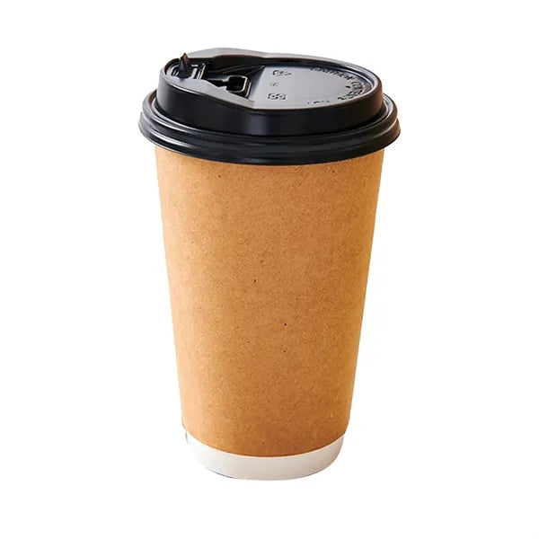16 Oz Double Wall Coffee Cups with Lids