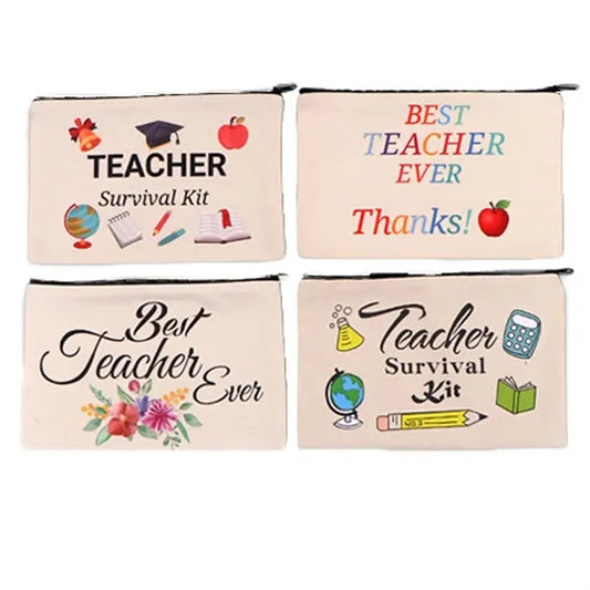Zipper Canvas Pen Bag