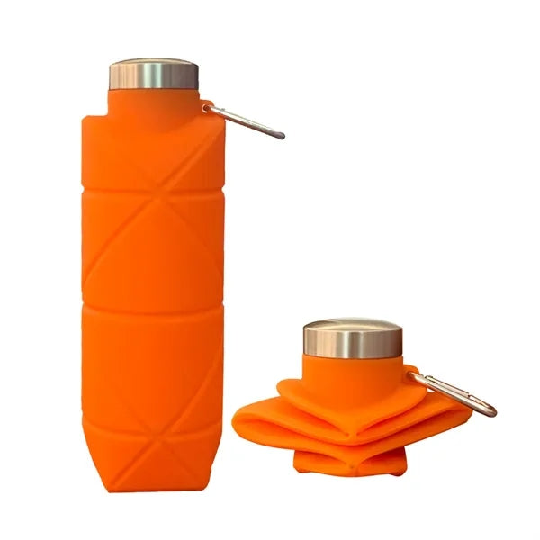 24 Oz Big Capacity Silicone Folding Sprots Water Bottle