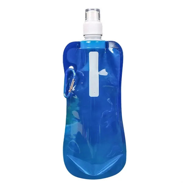 500ml PE Collapsible Water Bag Clip For Sports