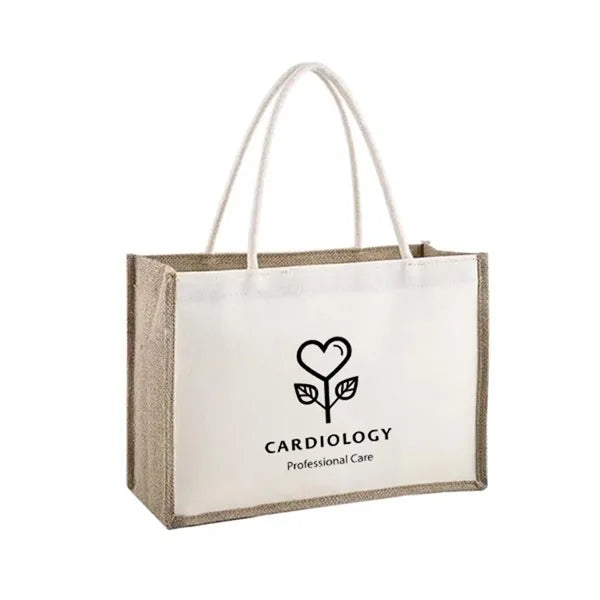 Burlap Canvas Tote