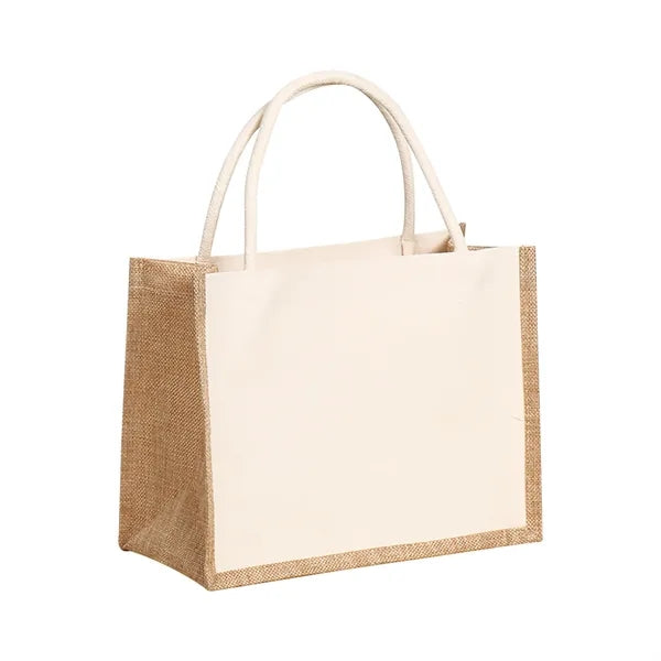 Burlap Canvas Tote