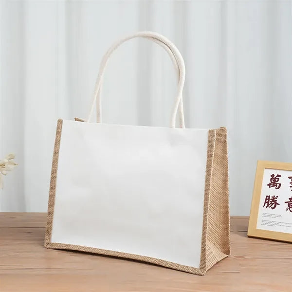 Burlap Canvas Tote