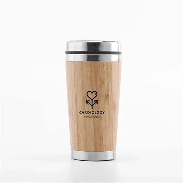 15oz Bamboo Stainless Steel Cups Mug