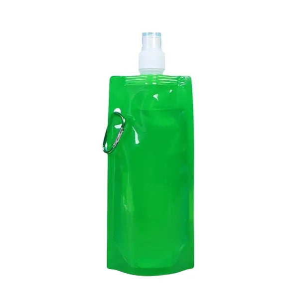 16oz PE Collapsible Water Bag Clip For Sports