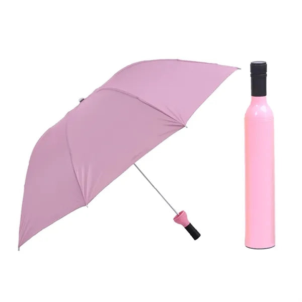 Creative Wine Bottle Folding Umbrella