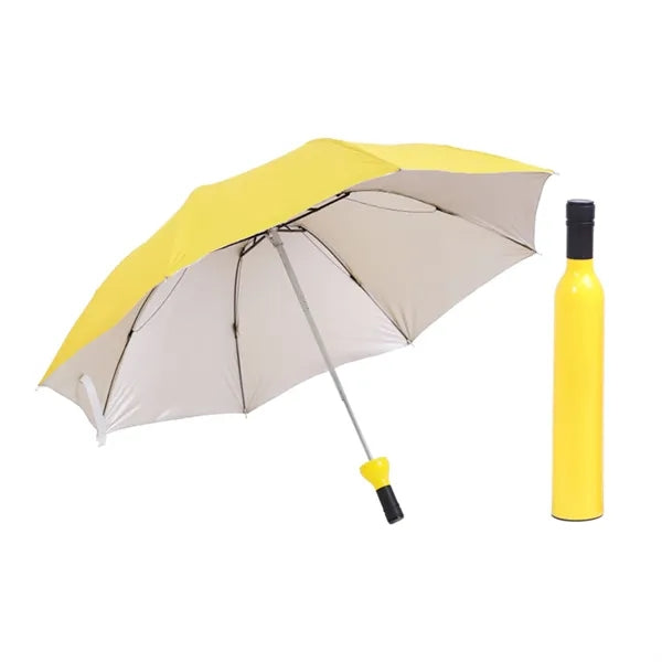 Creative Wine Bottle Folding Umbrella