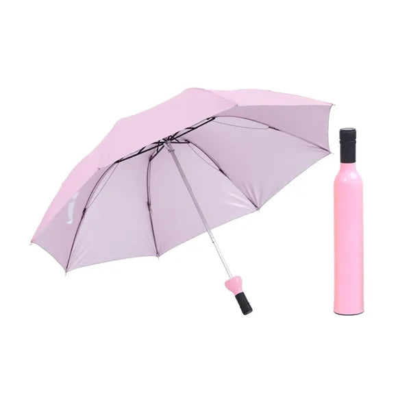 Creative Wine Bottle Folding Umbrella