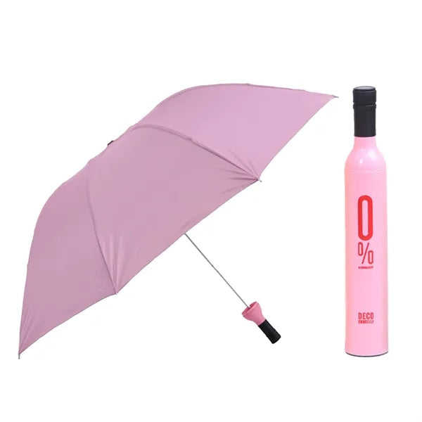Creative Wine Bottle Folding Umbrella