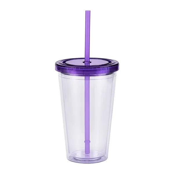The Colors Double Wall Tumbler w/ Straw