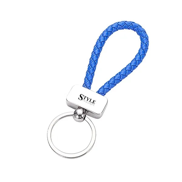 Braided Leather Rope keychain