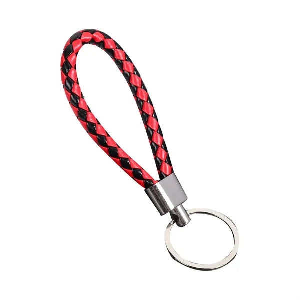 Braided Leather Rope keychain