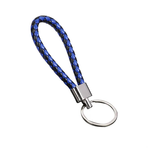 Braided Leather Rope keychain