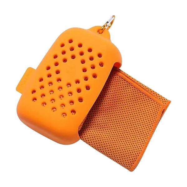 Super Dry Cooling Towel In Silicone Case