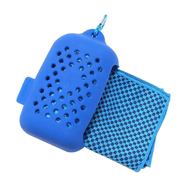 Super Dry Cooling Towel In Silicone Case