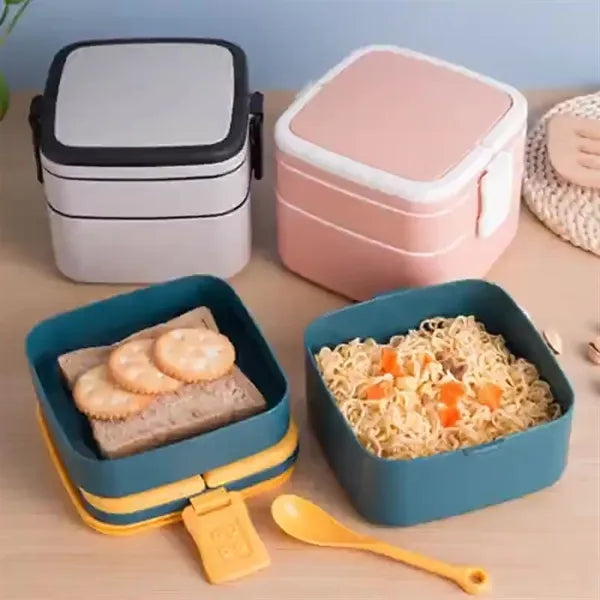 Square Double layer Bento Box