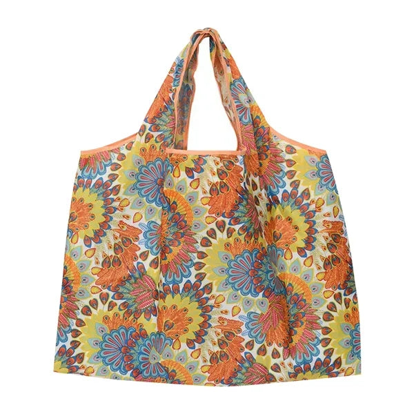 Reuseable Foldable Shopper Tote Bag