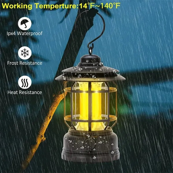 Rechargeable LED Camping Lantern with Hook