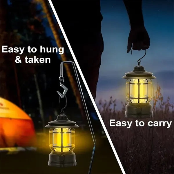Rechargeable LED Camping Lantern with Hook