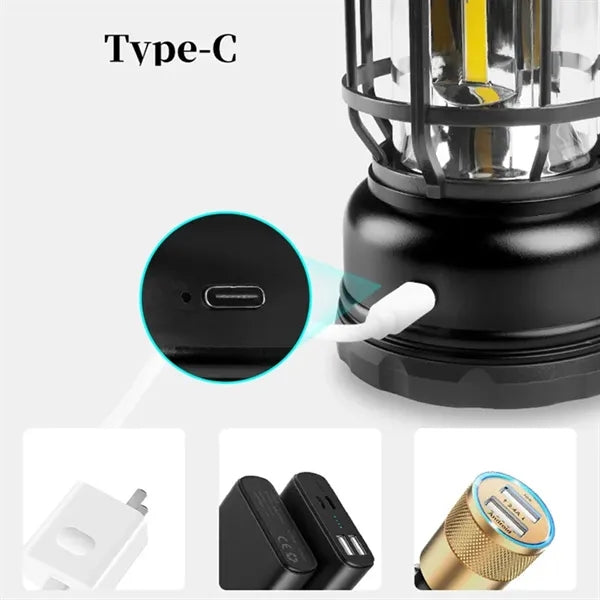Rechargeable LED Camping Lantern with Hook