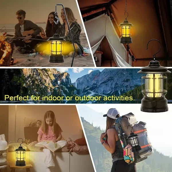 Rechargeable LED Camping Lantern with Hook