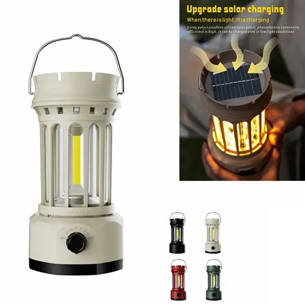 Solar LED Camping Lantern Hanging Tent Lamp