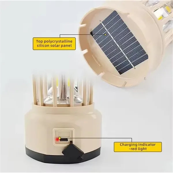 Solar LED Camping Lantern Hanging Tent Lamp