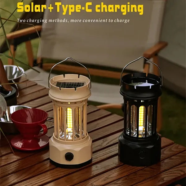 Solar LED Camping Lantern Hanging Tent Lamp