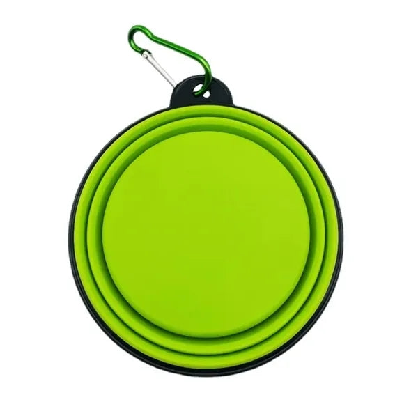 Collapsible Dog Travel Bowl with Carabiner