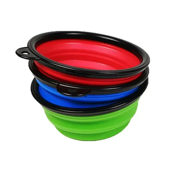 Collapsible Dog Travel Bowl with Carabiner