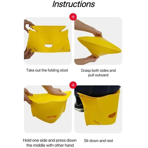Portable Multifunctional Foldable Stool and Basket