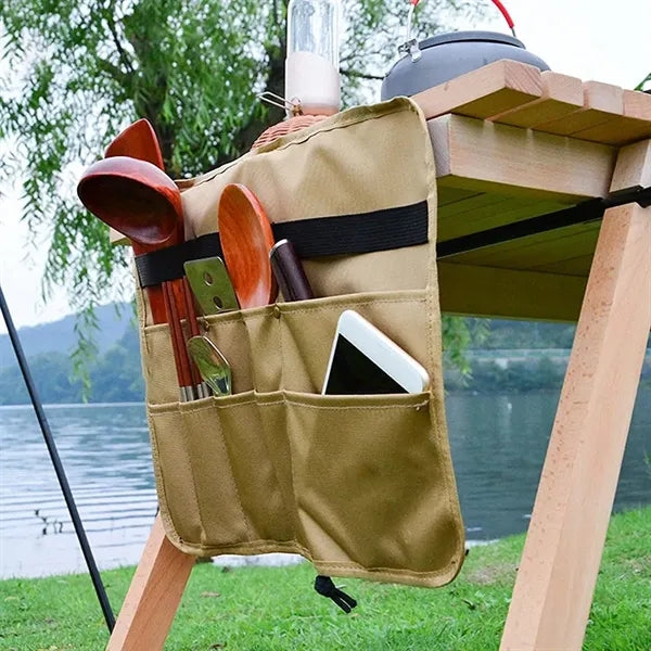Outdoor Tableware Storage Bag Hanging Cutlery Organizer