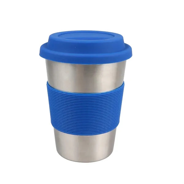 12 oz. Coffee Mug w/ Silicone Grip & Lid