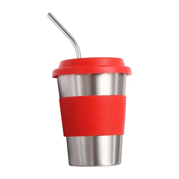 12 oz. Coffee Mug w/ Silicone Grip & Lid
