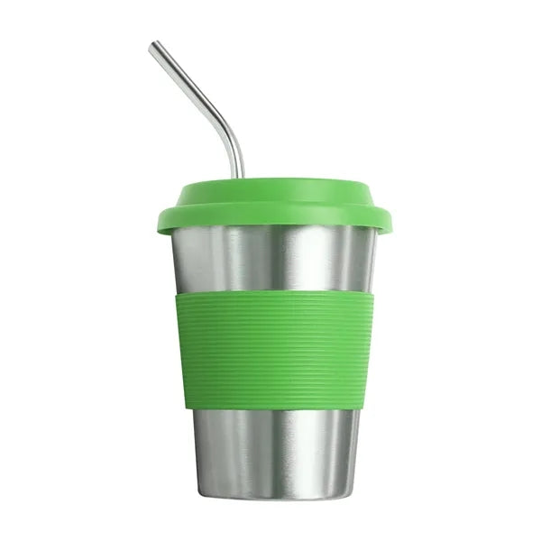 12 oz. Coffee Mug w/ Silicone Grip & Lid