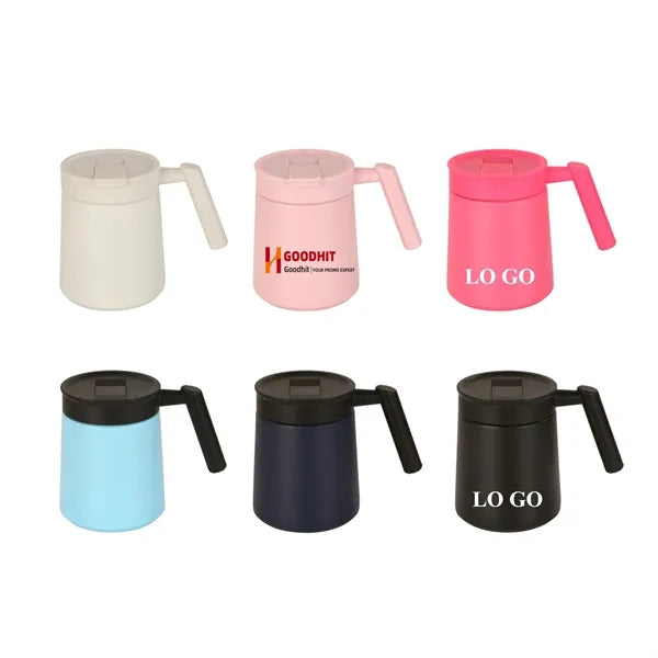 17oz Stainless Steel Vacuum Insulated Coffee Mug with Lid