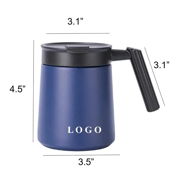 17oz Stainless Steel Vacuum Insulated Coffee Mug with Lid
