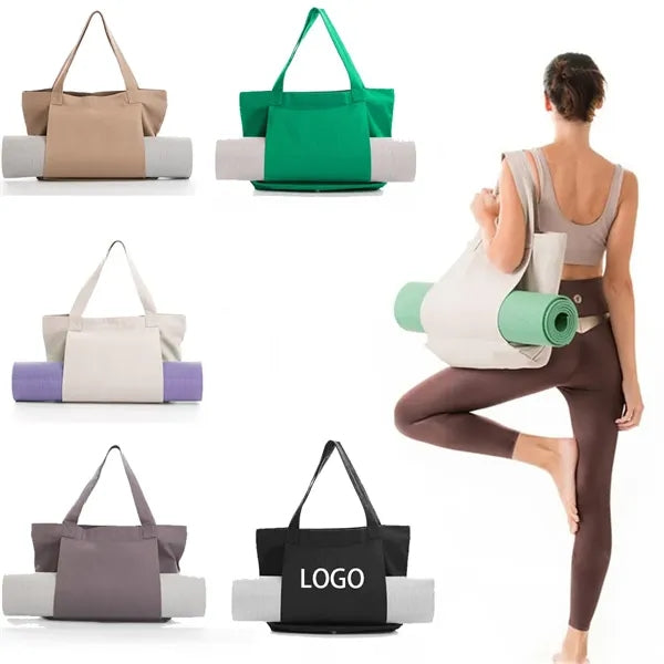 Canvas Yoga Tote Bag