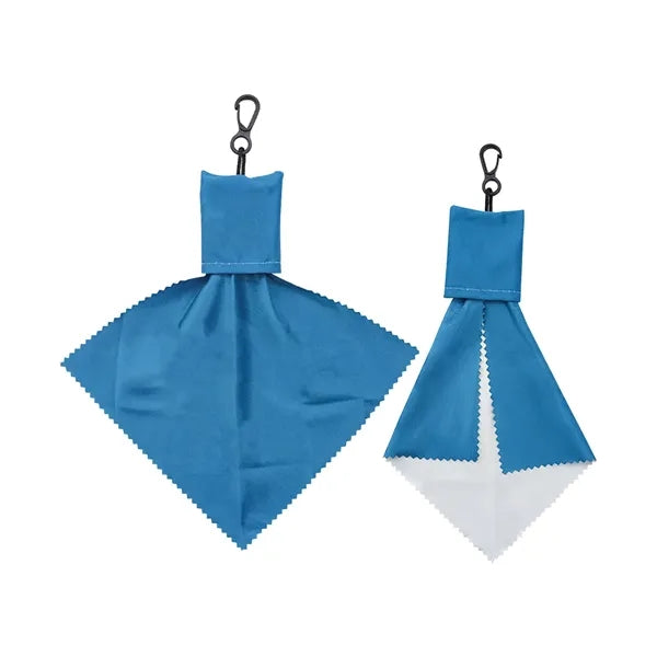 Sublimation Microfiber Glass Cleaning Keychain Wipe