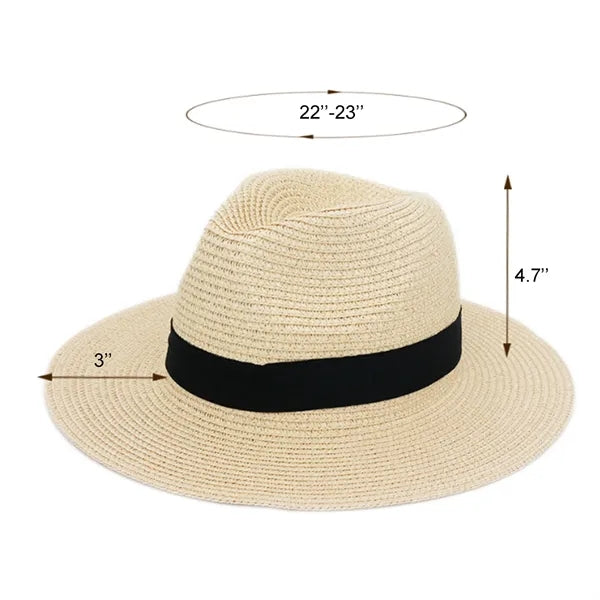 Unisex Straw Panama Hat