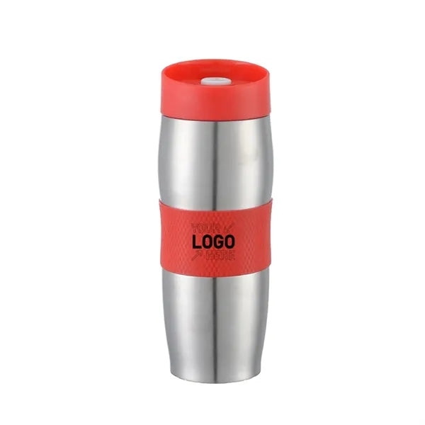 18 Oz. Stainless Steel Grip Water Bottle